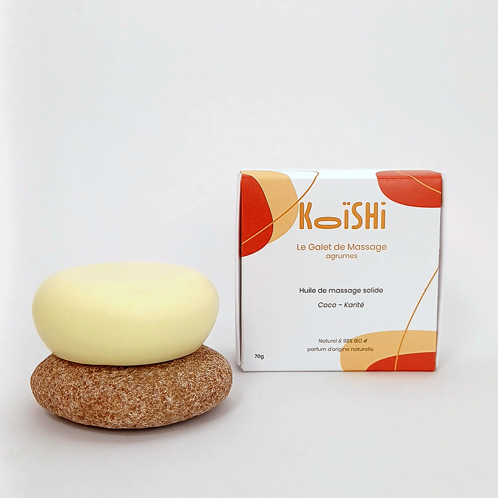 Huile de massages agrumes 70g recharge koishi